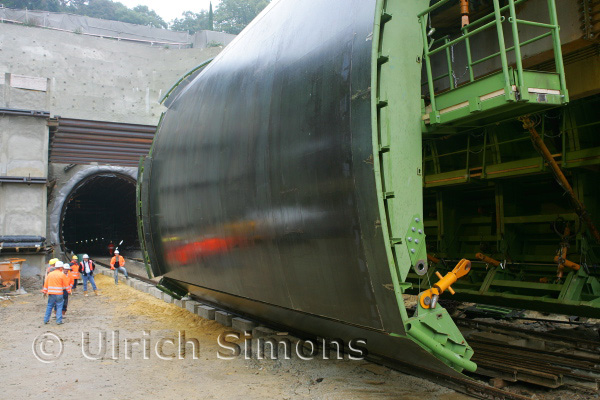 Buschtunnel Aachen-Ronheide - Einfahrt Schalwagen